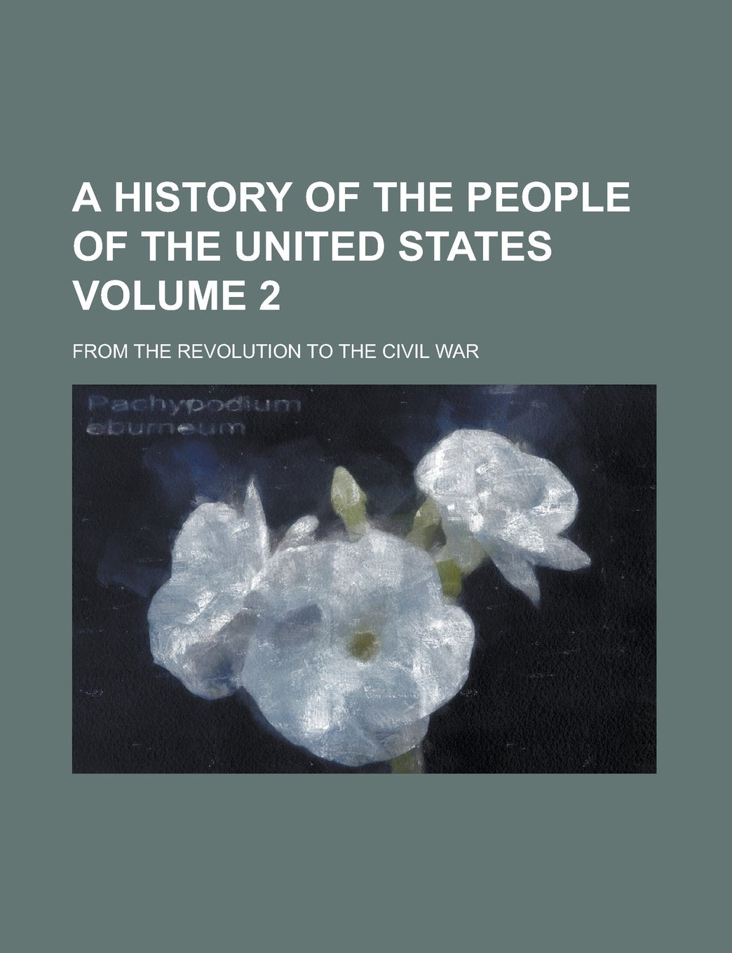 A History of the People of the United States; From the Revolution to the Civil War Volume 2 Books