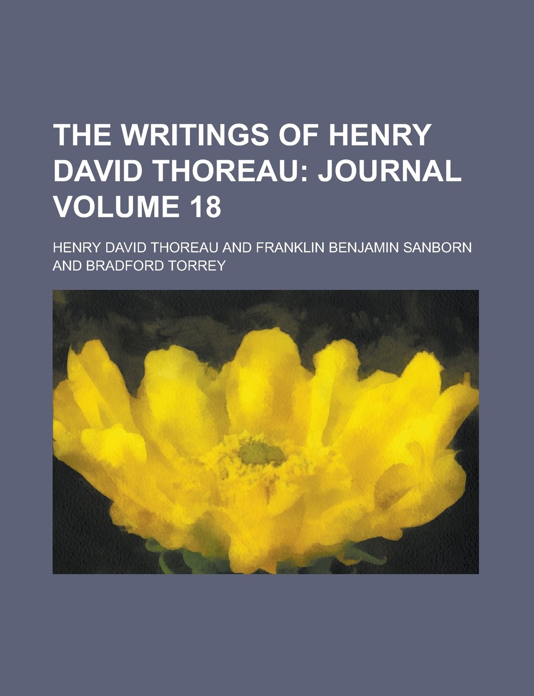 The Writings of Henry David Thoreau Volume 18 Books