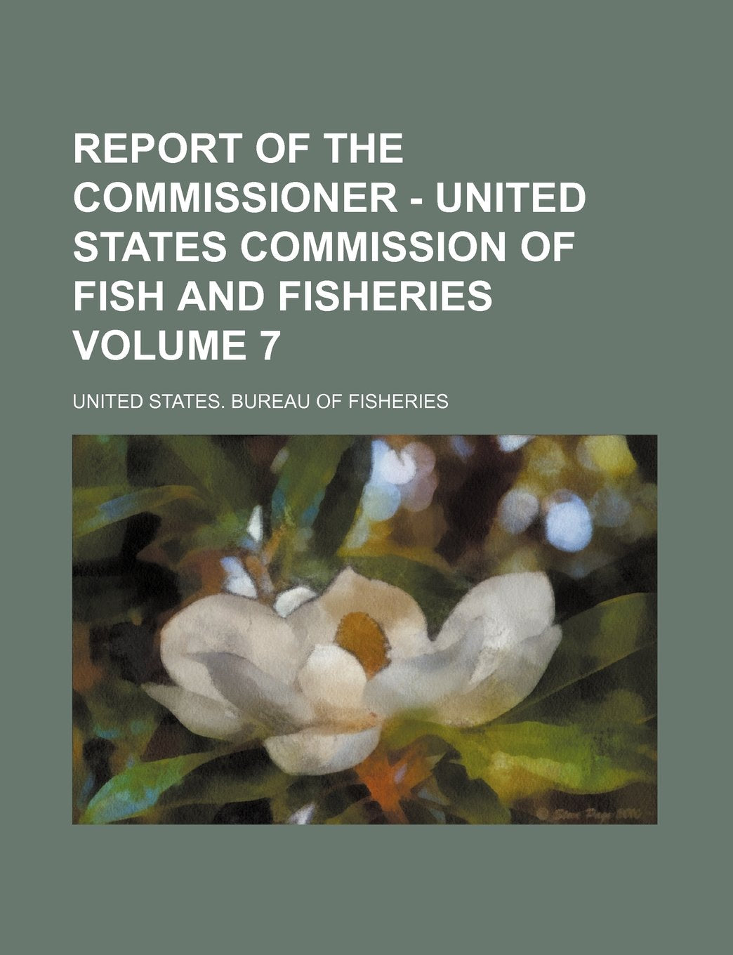 Report of the Commissioner - United States Commission of Fish and Fisheries Volume 7 Books