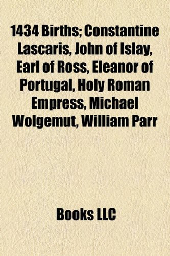 1434 Births: John of Islay, Earl of Ross Books
