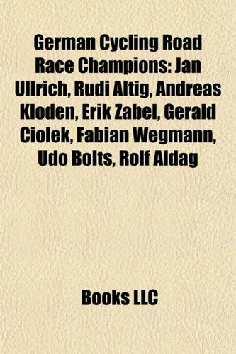 German Cycling Road Race Champions: Jan book