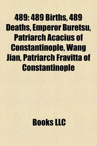 489: List of State Leaders in 489, Battle of Isonzo, Books