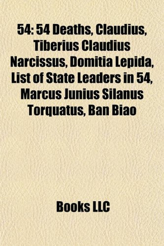 54: List of State Leaders in 54, 54 Ad, Books