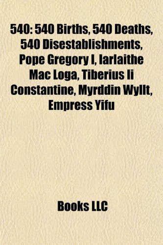 540: List of State Leaders in 540, Books