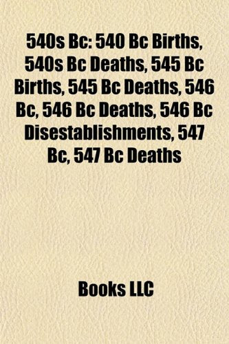 540s BC: List of State Leaders in 540s BC, Books