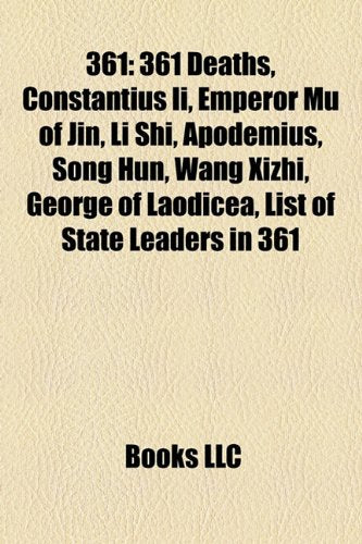 361: List of State Leaders in 361, Books