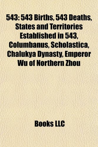 543: List of State Leaders in 543, Books