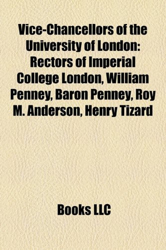 Vice-Chancellors of the University of Lo book