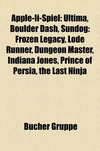 Apple-II-Spiel: Tetris, Ultima, Boulder Dash, Sundog: Frozen Legacy, Marble Madness, Lode Runner, Indiana Jones, Prince of Persia book