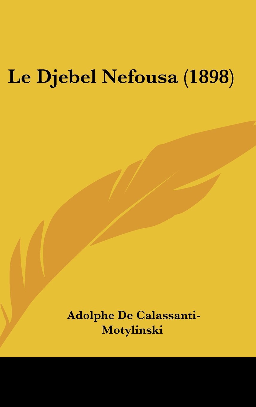 Le Djebel Nefousa (1898) Contemporary literature