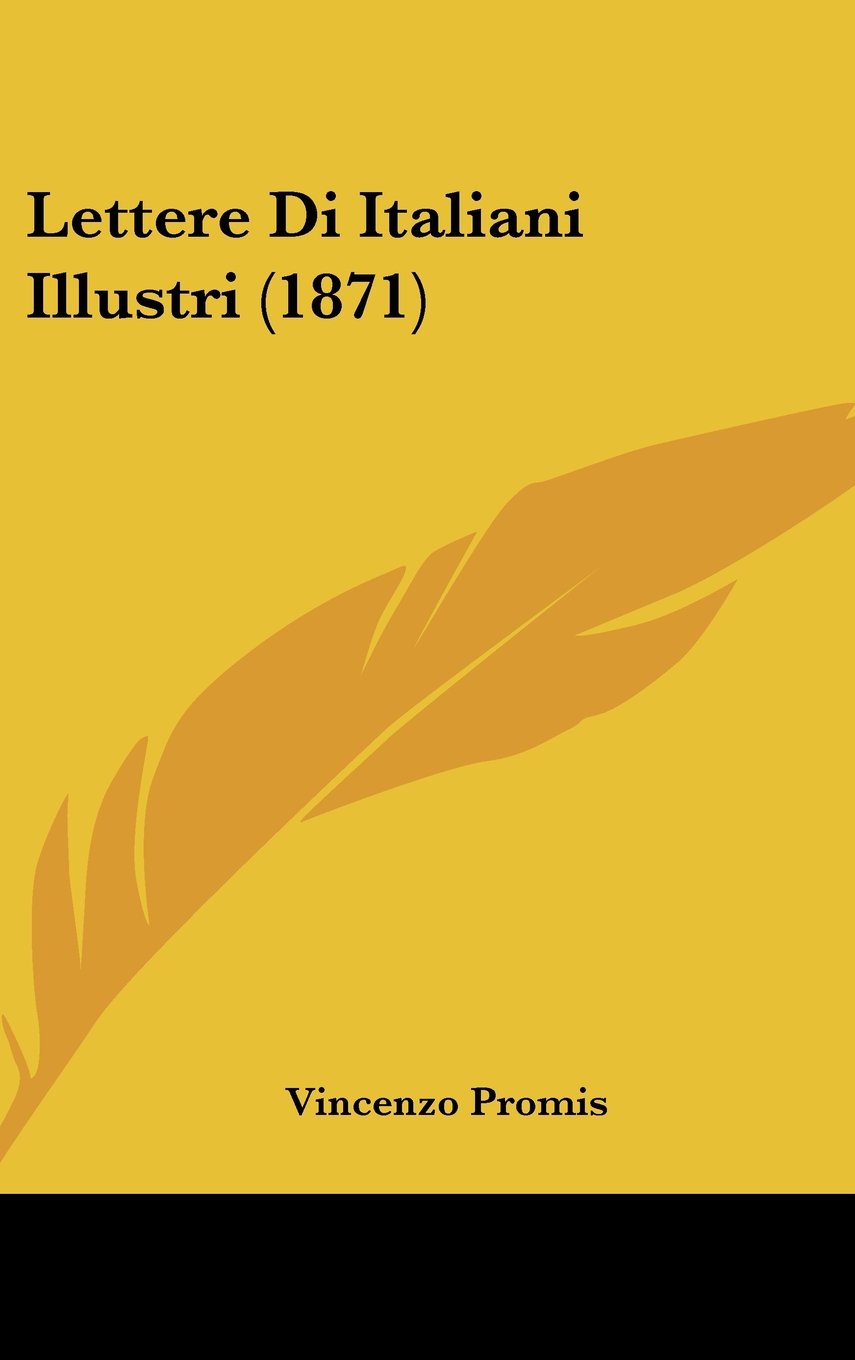 Lettere Di Italiani Illustri (1871) Contemporary literature