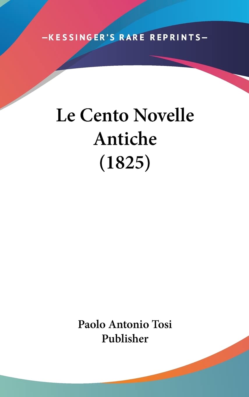 Le Cento Novelle Antiche (1825) International