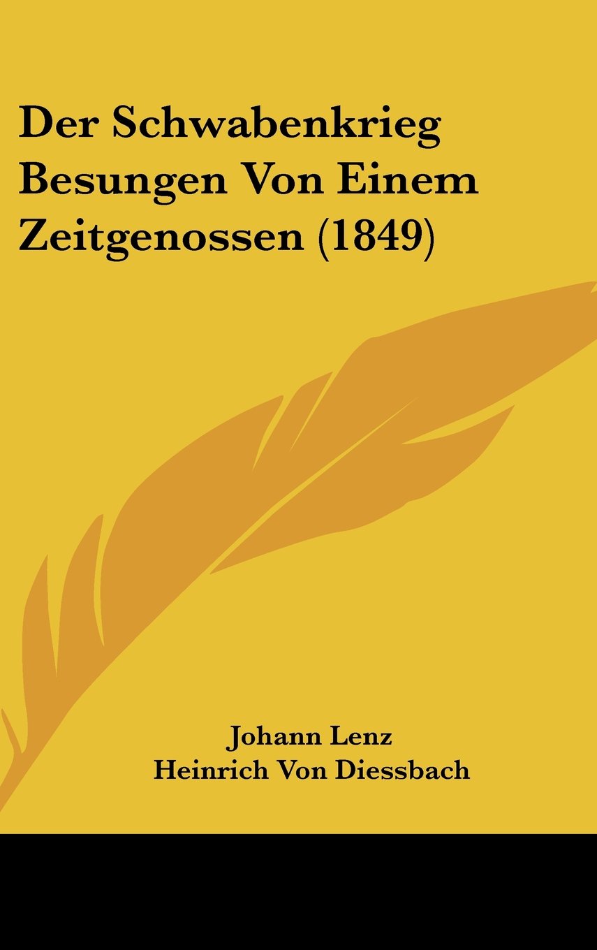 Der Schwabenkrieg Besungen Von Einem Zeitgenossen (1849) Contemporary literature