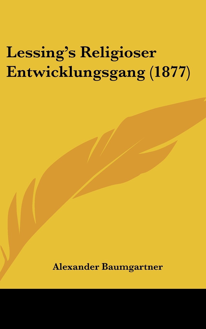 Product Image: Lessing's Religioser Entwicklungsgang (1877)