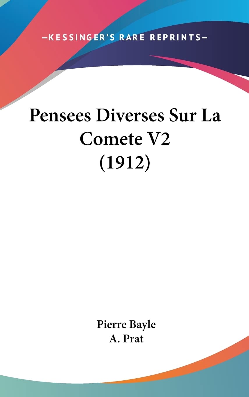 Product Image: Pensees Diverses Sur La Comete V2 (1912)