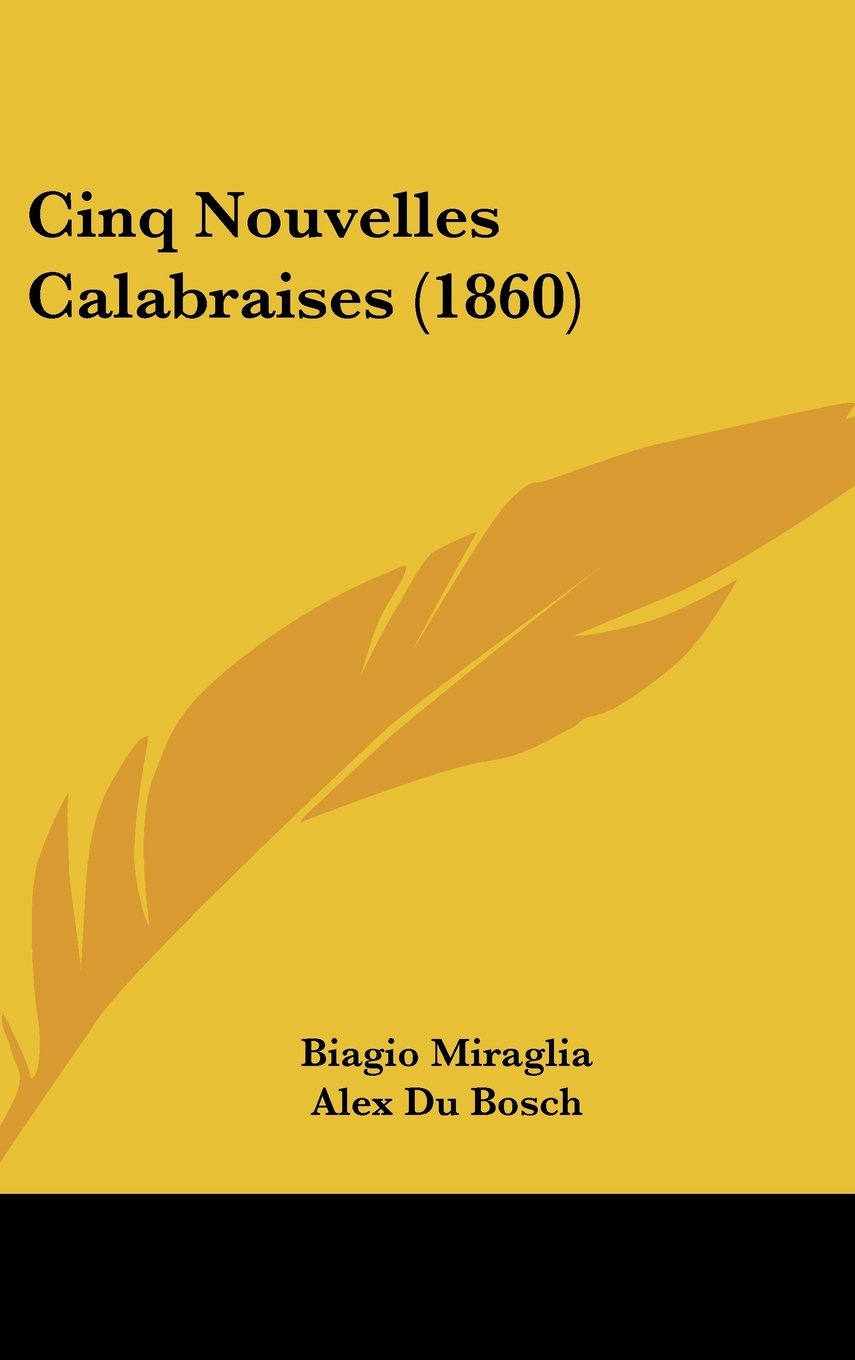 Cinq Nouvelles Calabraises (1860) Contemporary literature