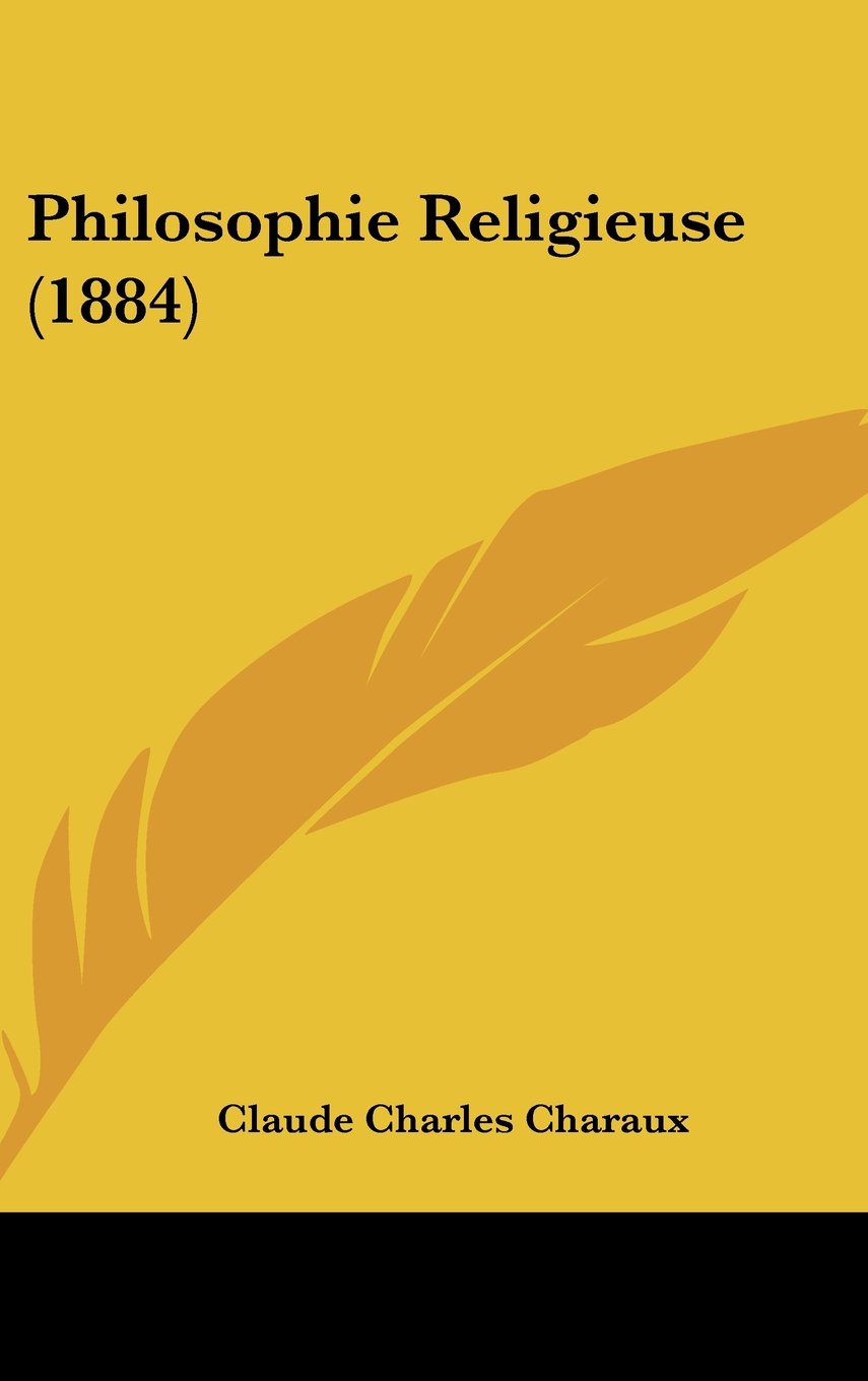 Philosophie Religieuse (1884) Contemporary literature