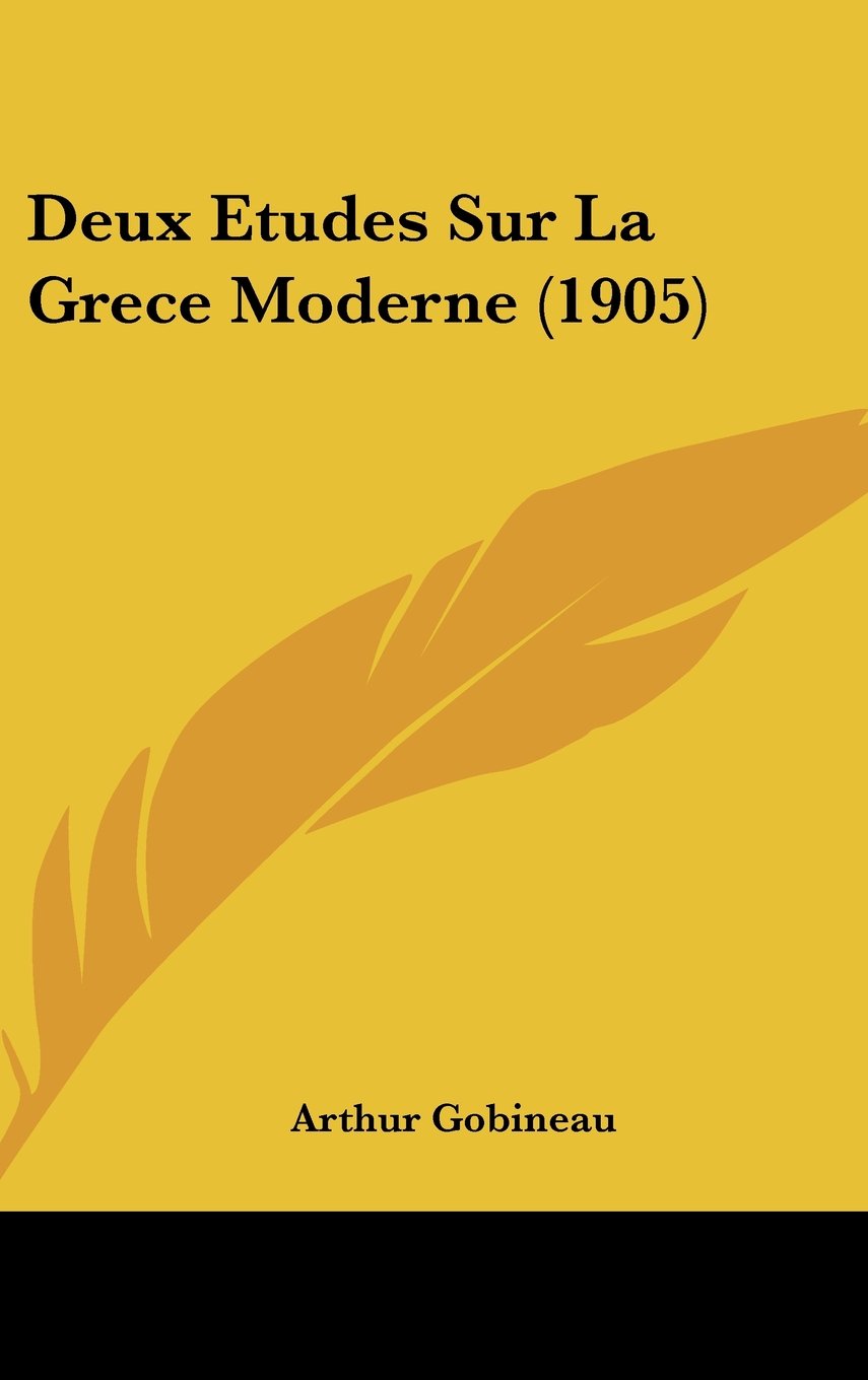 Deux Etudes Sur La Grece Moderne (1905) Contemporary literature