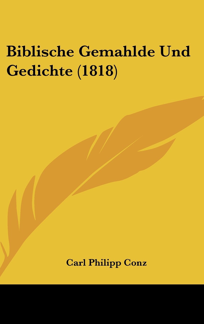 Biblische Gemahlde Und Gedichte (1818) Contemporary literature