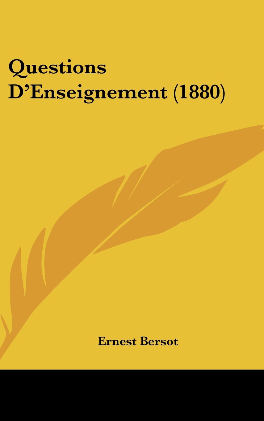 Product Image: Questions D'Enseignement (1880)
