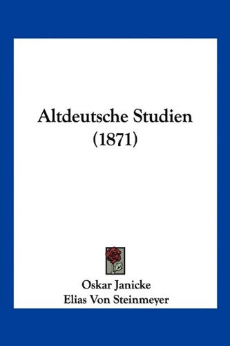 Product Image: Altdeutsche Studien (1871)