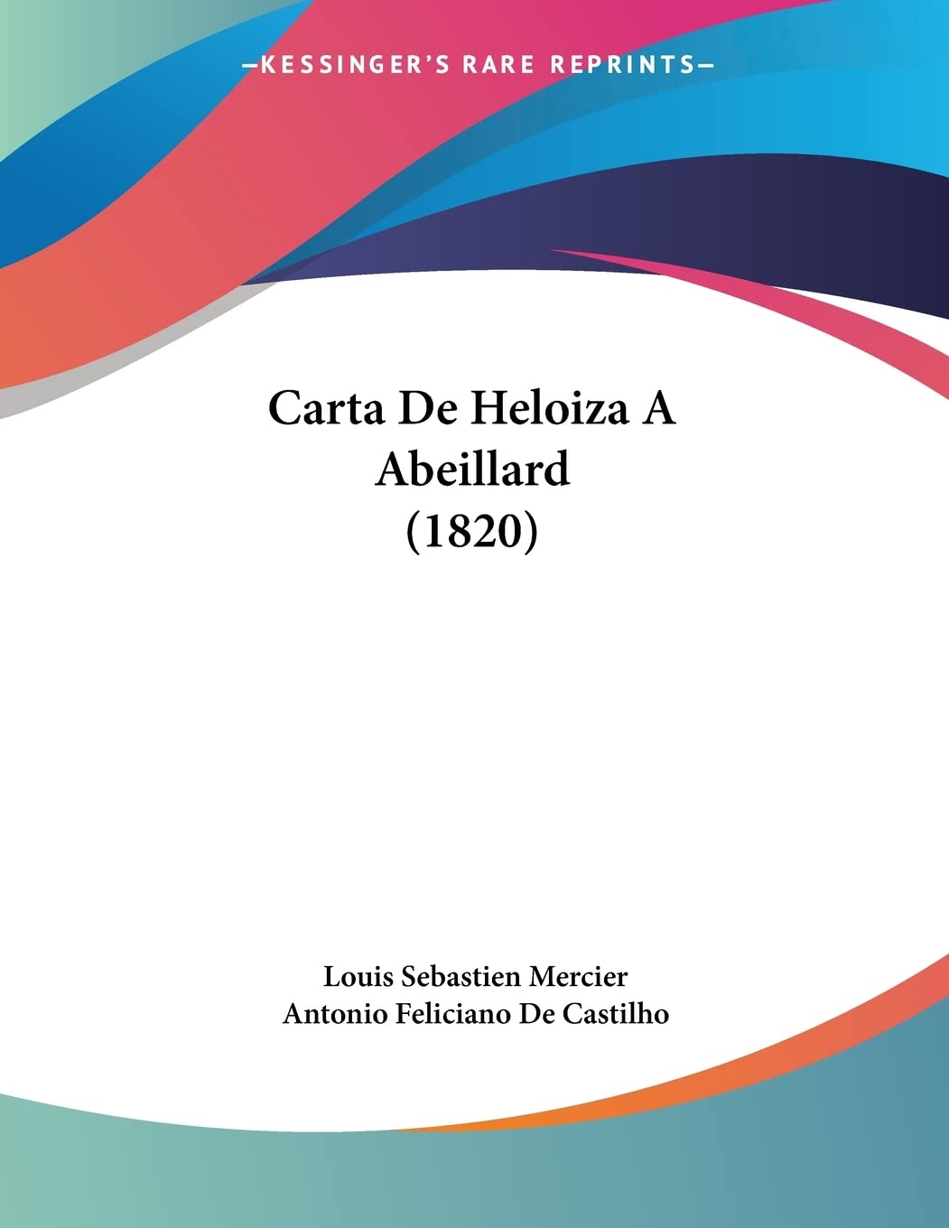 Carta De Heloiza A Abeillard (1820) book