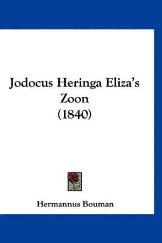 Jodocus Heringa Eliza's Zoon (1840) Books