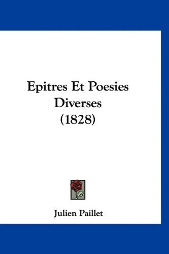 Epitres Et Poesies Diverses (1828) Books