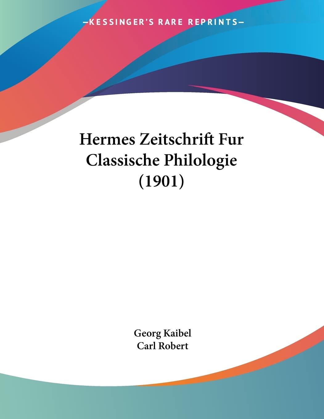 Hermes Zeitschrift Fur Classische Philologie (1901) Contemporary literature