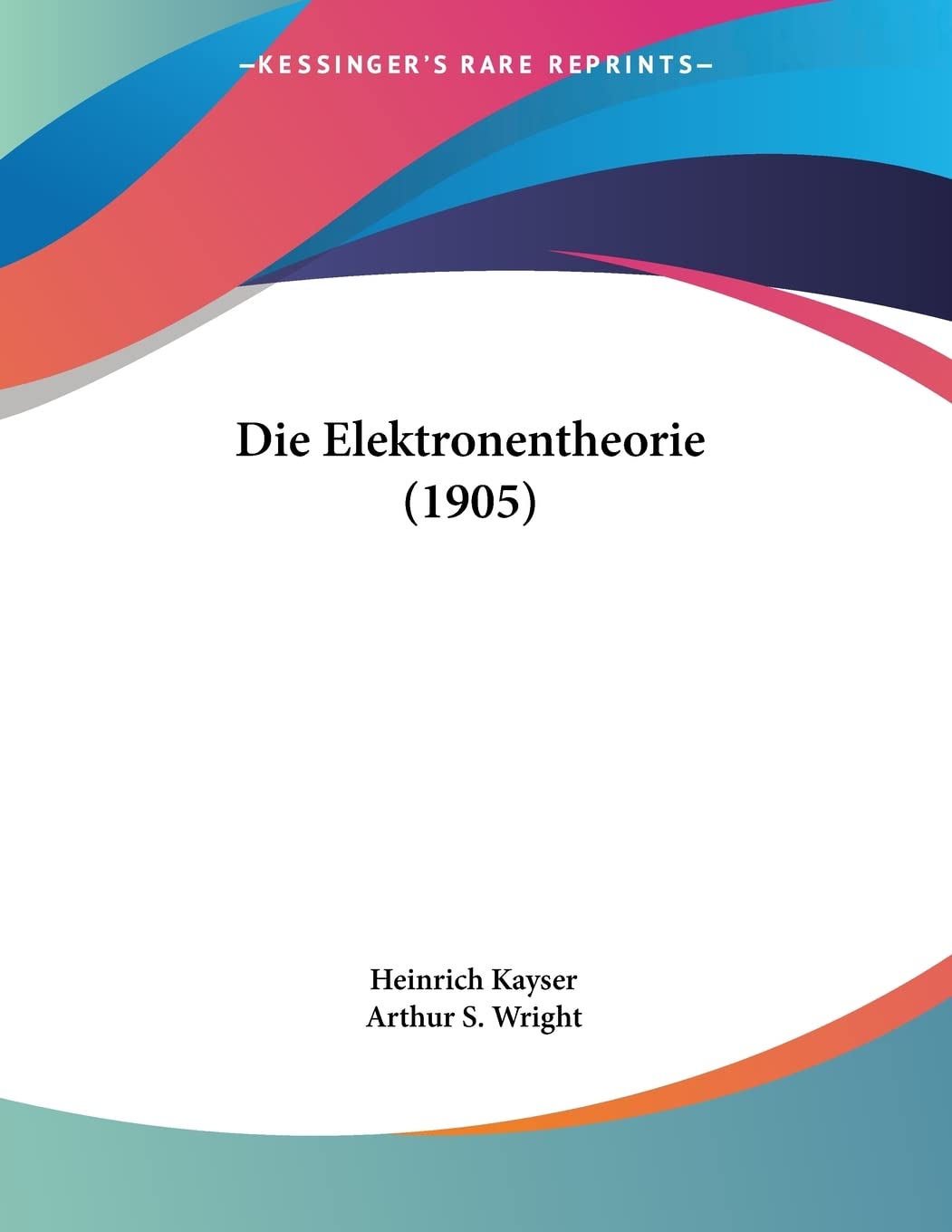 Die Elektronentheorie (1905) Contemporary literature