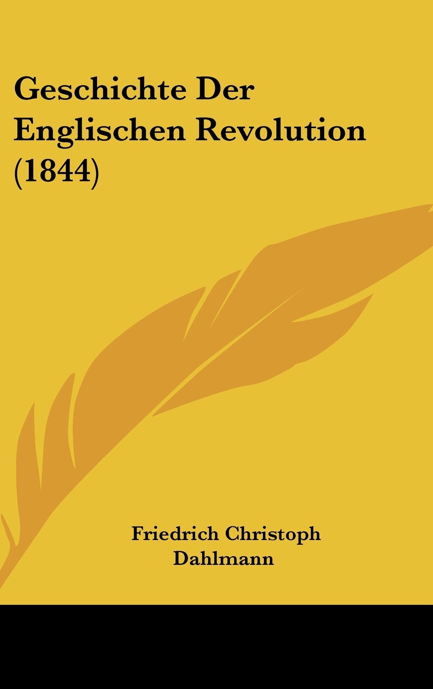 Geschichte Der Englischen Revolution (1844) Books