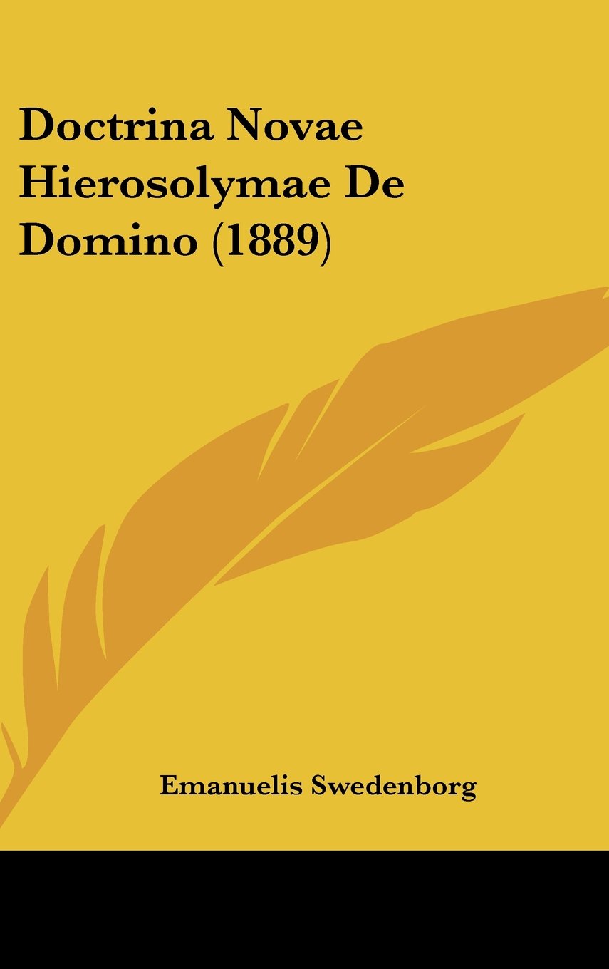 Doctrina Novae Hierosolymae De Domino (1889) Books