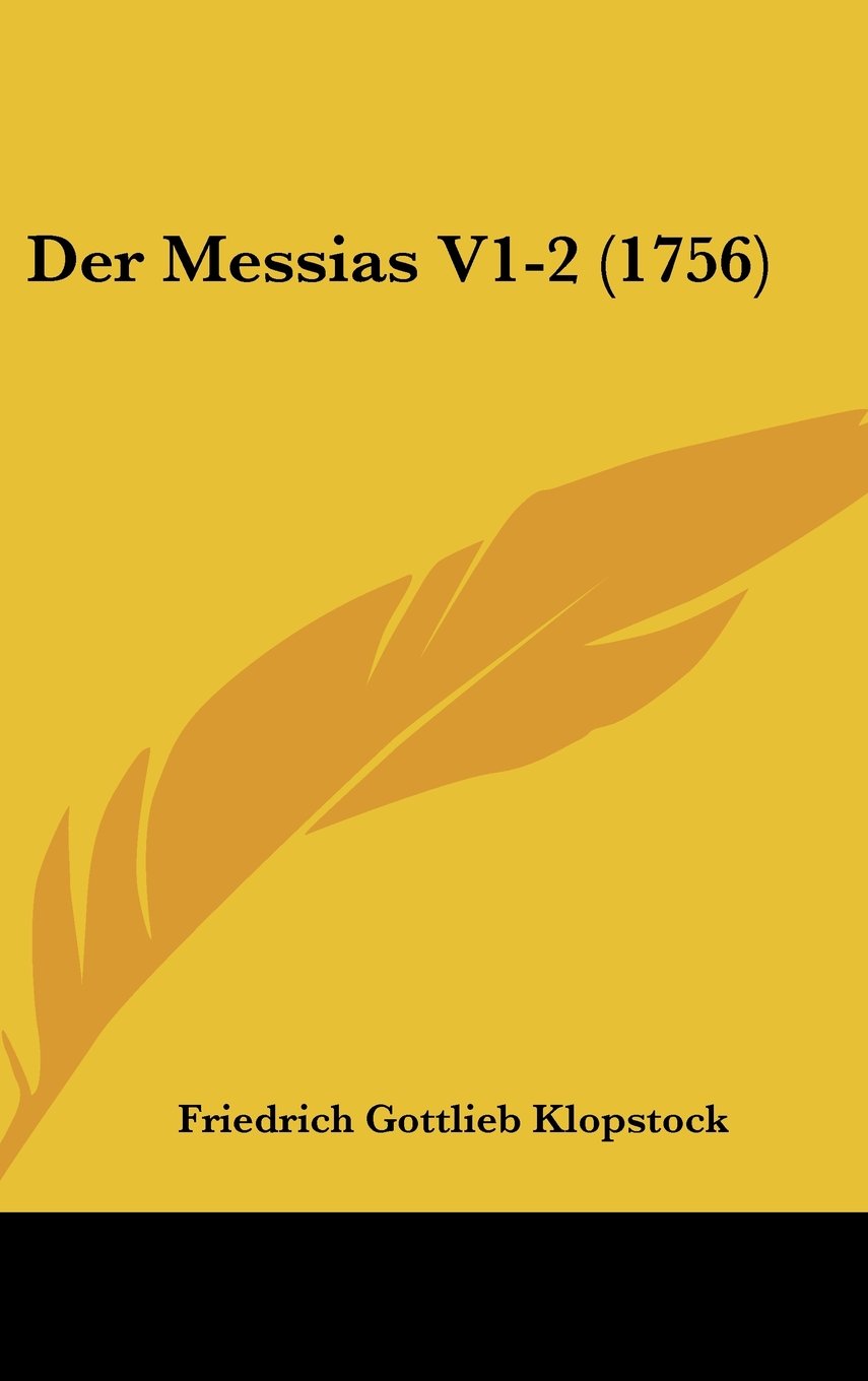 Der Messias V1-2 (1756) Books
