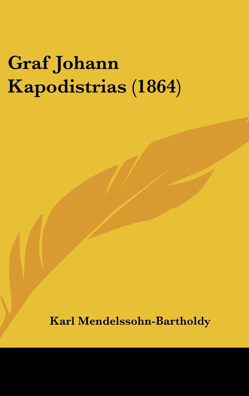 Graf Johann Kapodistrias (1864) Books