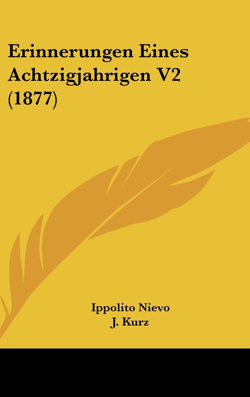 Erinnerungen Eines Achtzigjahrigen V2 (1877) Books