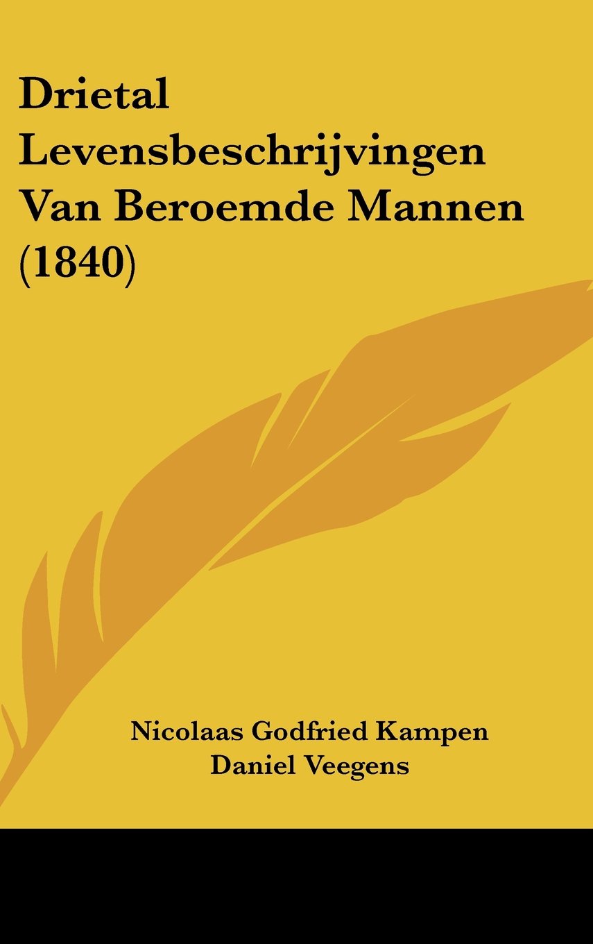Drietal Levensbeschrijvingen Van Beroemde Mannen (1840) Contemporary literature