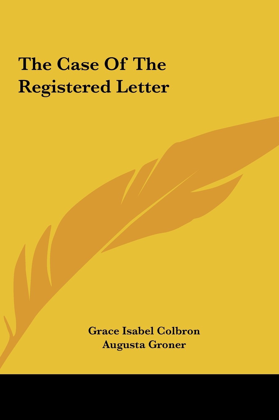 The Case Of The Registered Letter Books