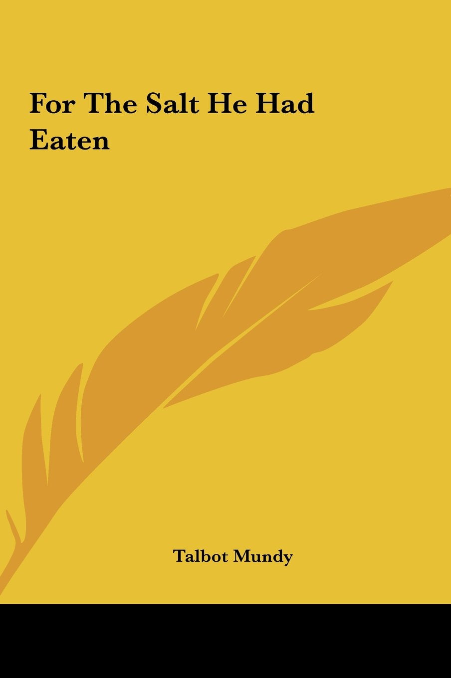 For the Salt He Had Eaten Contemporary literature
