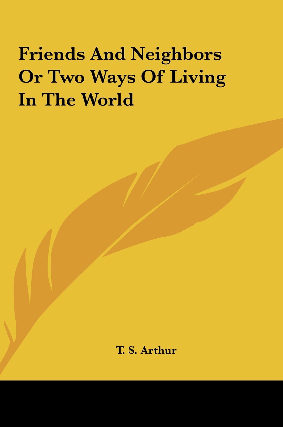 Friends and Neighbors or Two Ways of Living in the World Contemporary literature