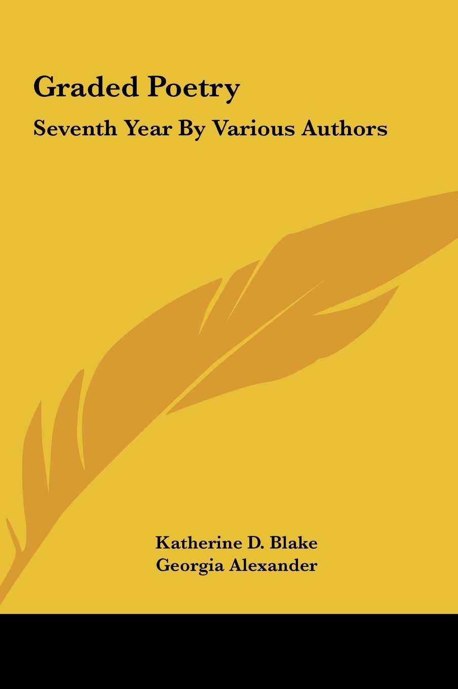 Graded Poetry: Seventh Year By Various Authors Books