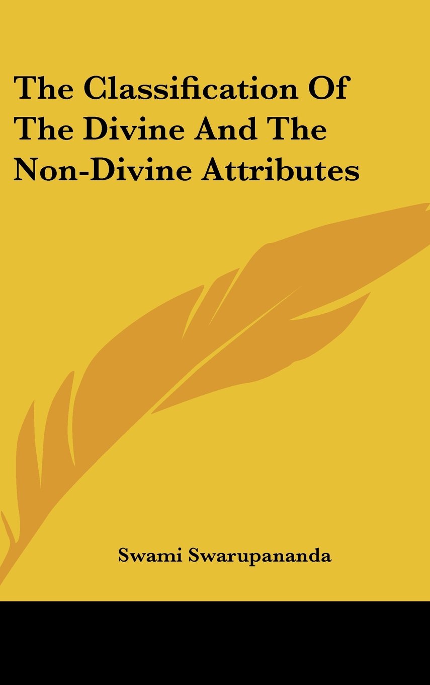 The Classification Of The Divine And The Non-Divine Attributes Religion & Esotericism