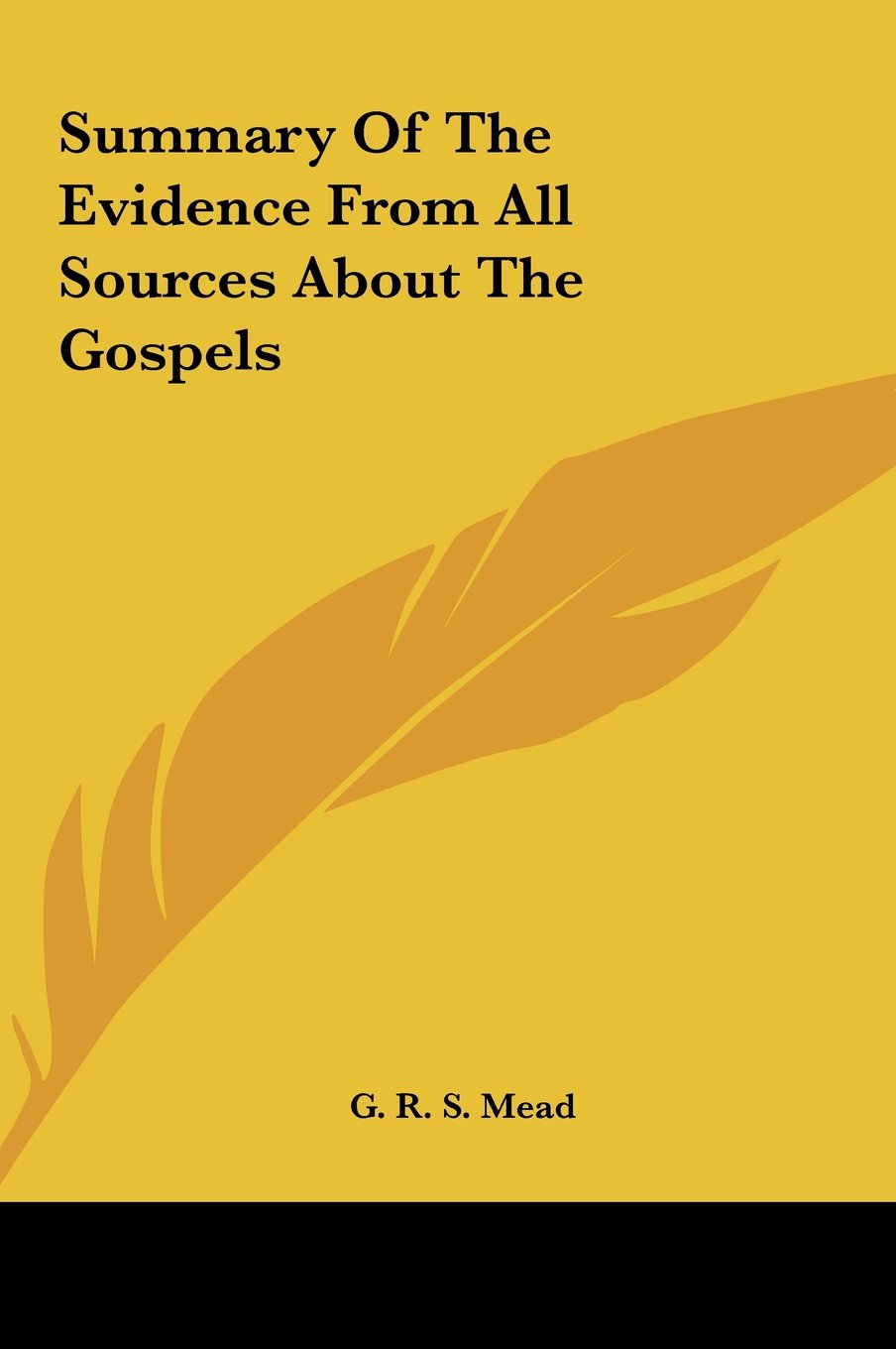 Summary Of The Evidence From All Sources About The Gospels Computer Science