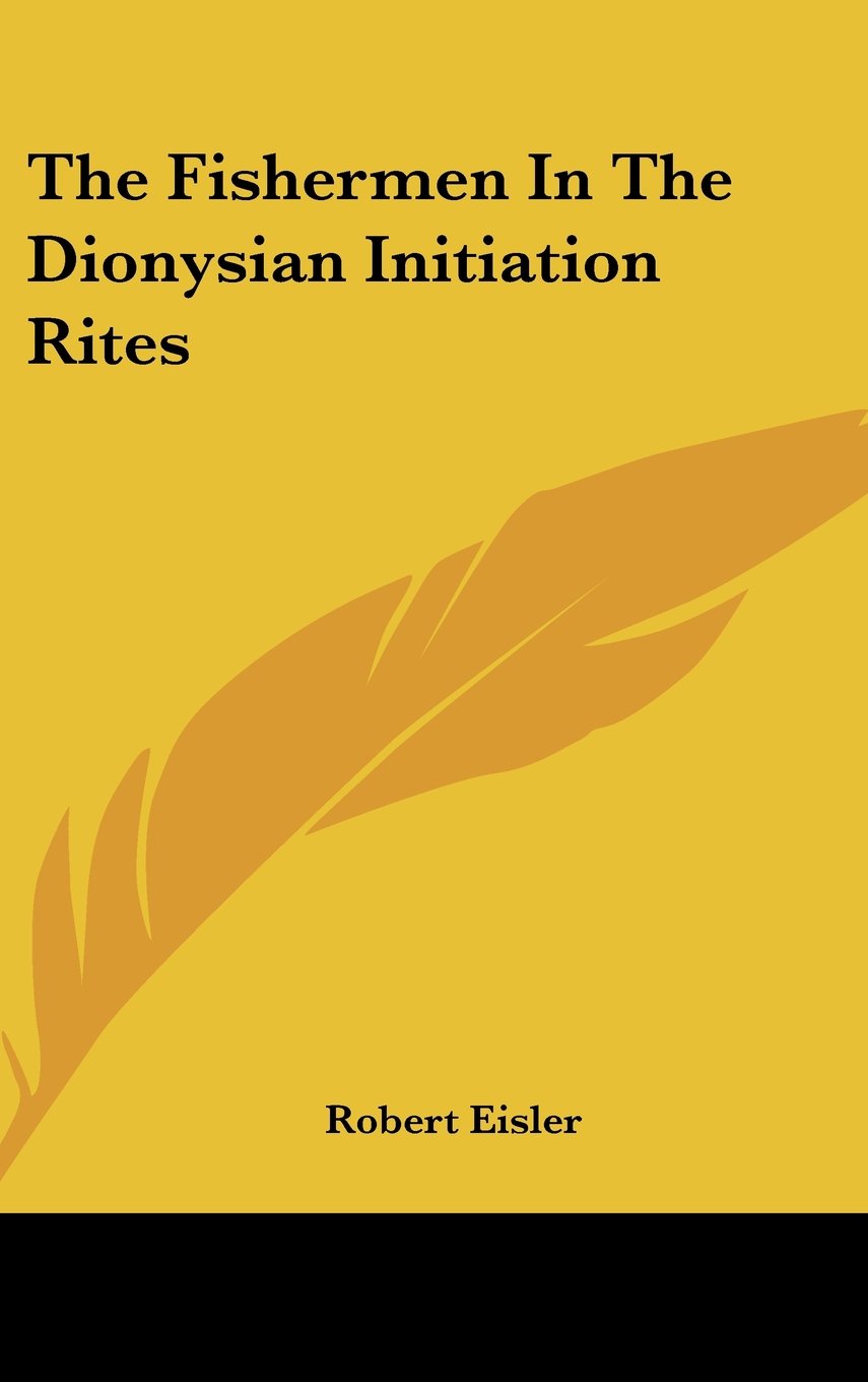 The Fishermen In The Dionysian Initiation Rites Computer Science