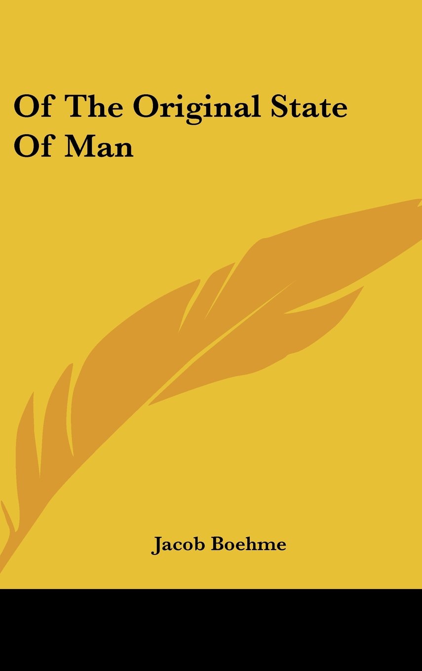 Of The Original State Of Man Religion & Esotericism