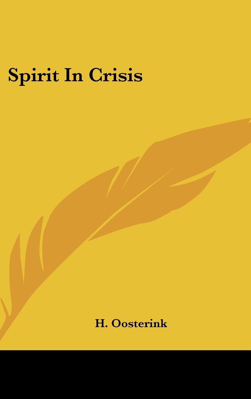 Spirit In Crisis Books
