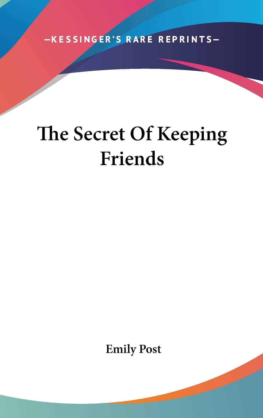 The Secret Of Keeping Friends Non-fiction
