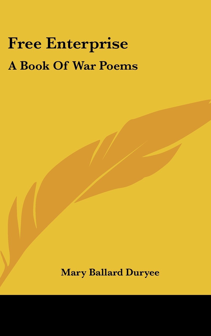 Free Enterprise: A Book Of War Poems Books