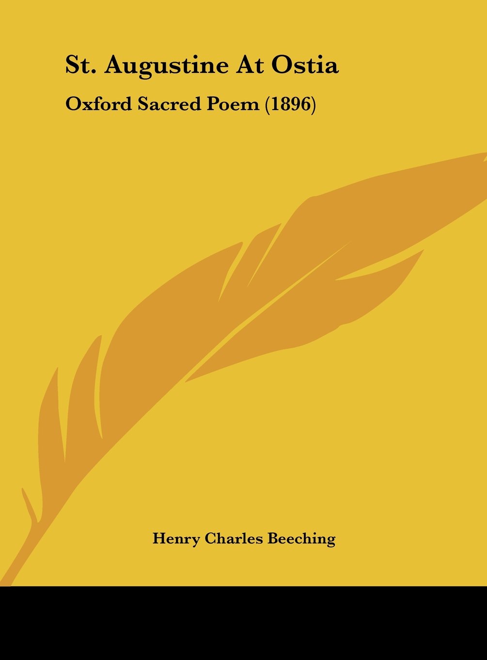 St. Augustine At Ostia: Oxford Sacred Poem (1896) Contemporary literature