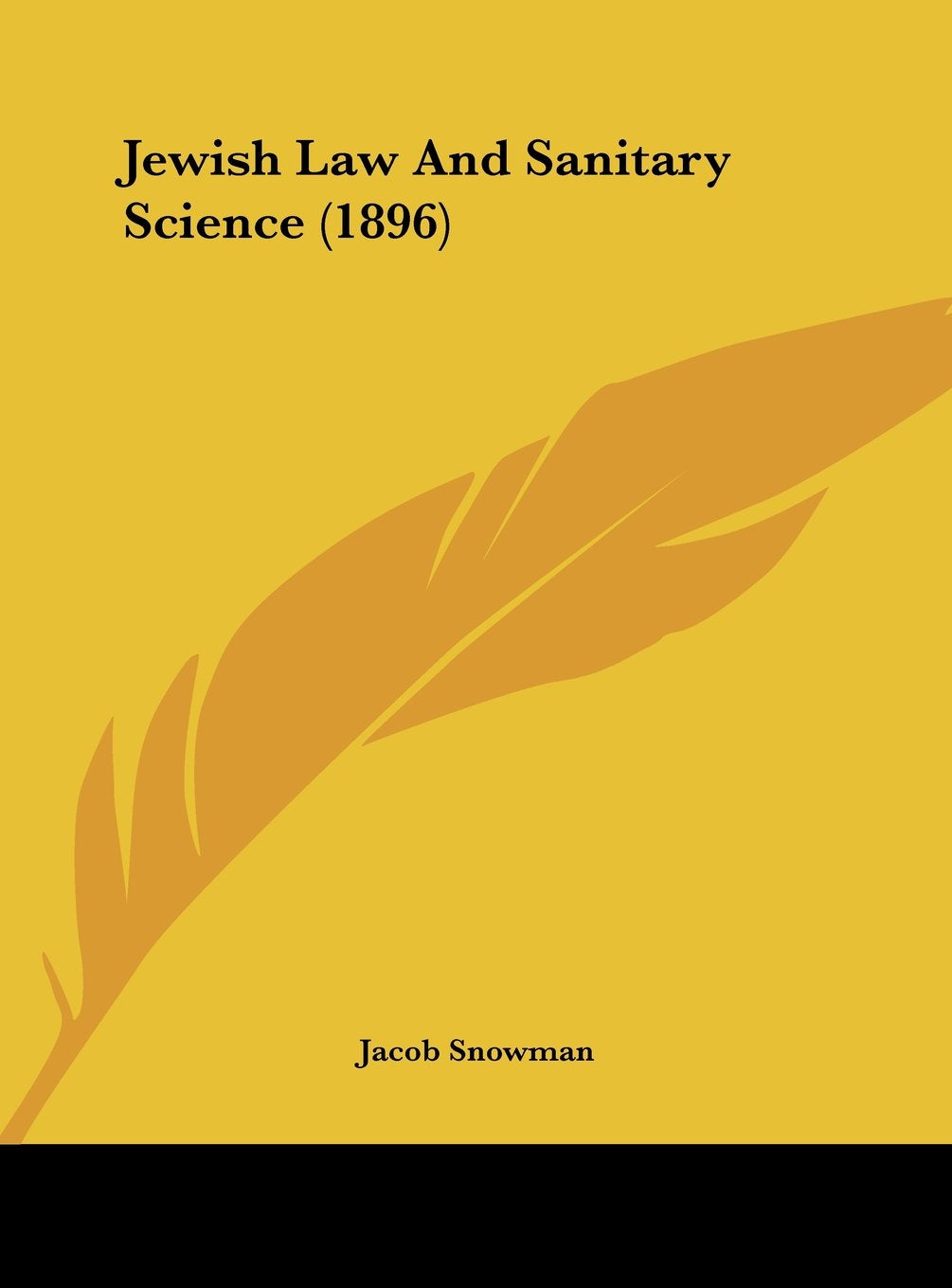 Jewish Law And Sanitary Science (1896) Contemporary literature