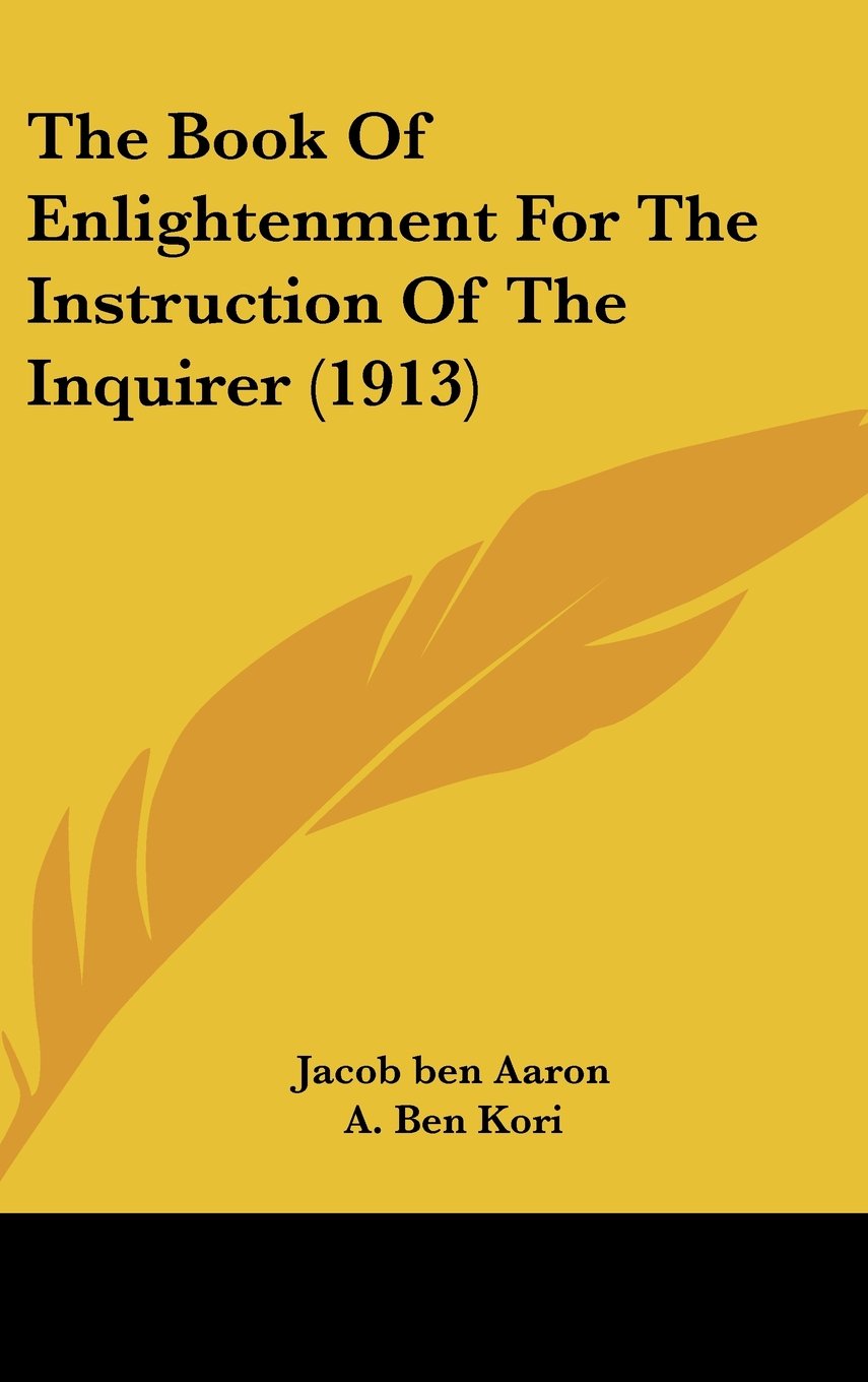 The Book Of Enlightenment For The Instruction Of The Inquirer (1913) Books